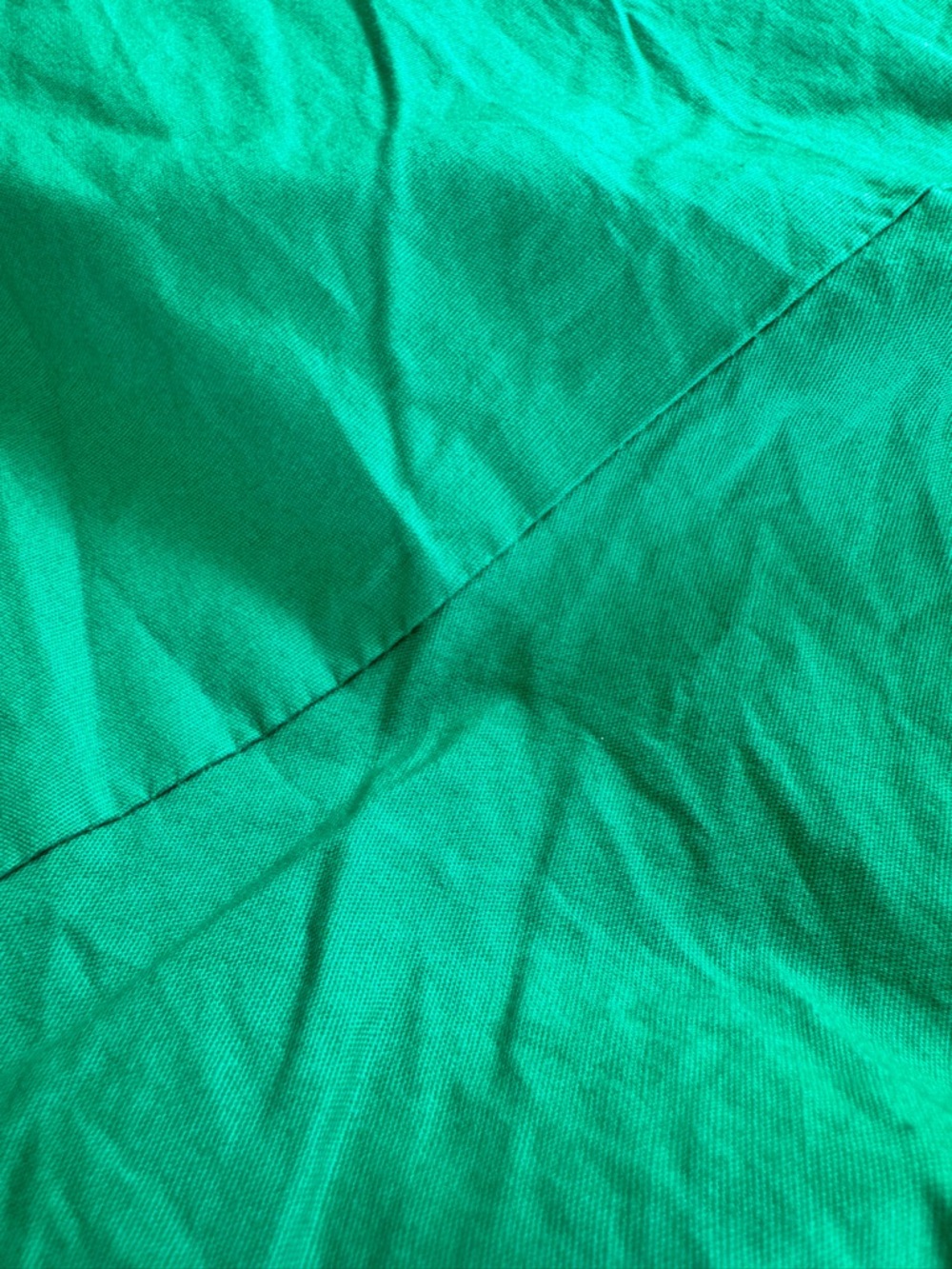 Monteau Los Angeles Bubble Hem Green Midi Dress Spaghetti Straps with Pockets L - Picture 3 of 16